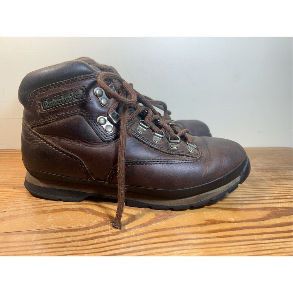 Timberland Euro Hiker Womens Size 8.5M Brown Outdoor Hiking Leather Boots 95310 - Picture 5 of 10